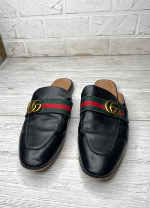 Шкіряні мюлі gucci 41 р