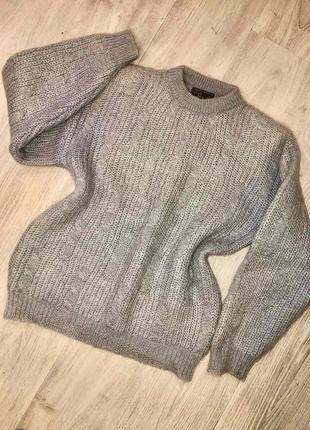 Винтажный свитер из натурального мохера