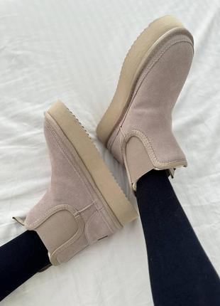 Угги ugg neumal platform chelsea ”latte”6 фото