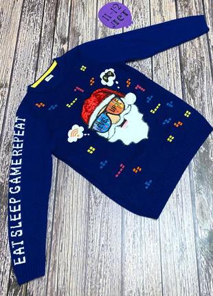 Новогодняя кофта f&f для мальчика 11-12 лет, 146-152 см