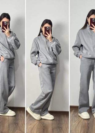 Женский тёплый спортивный костюм двойка,на флисе,на флісі,флісовий,женский тёплый спортивный костюм на зиму с начёсом