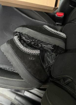 Жіночі ugg tasman platform black 💯 натуральне хутро