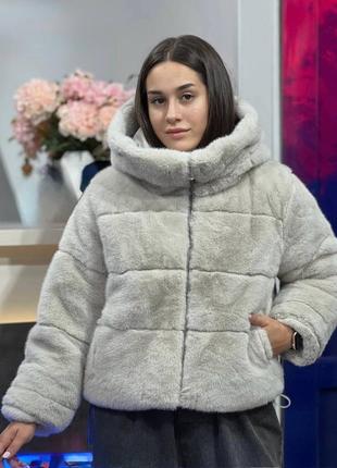 Жіноча еко норкова шуба,норка,женская зимняя эко шубка искусственная,штучна