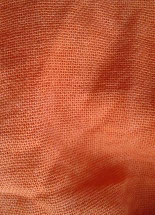 Сарафан літній комбінований жовтогарячий із чорним бавовняний в'язаний ліф10 фото