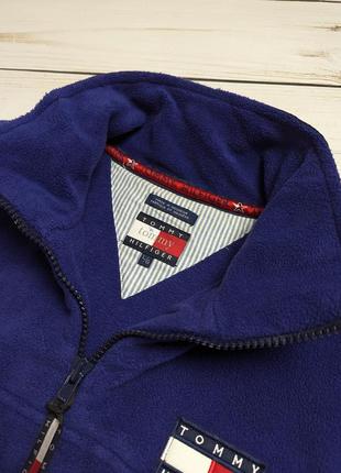Оригинал мужская винтажная флисовая кофта 90-х tommy hilfiger vintage 90th / флиска...