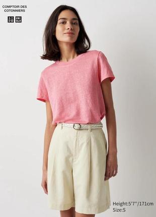 Шорти з льоном uniqlo comptoir des cotonniers