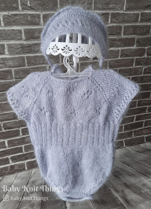 Комплект дівчачий, колір - зимове небо