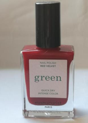 Лак для нігтів  manucurist green nail polish (red velvet), 15 мл4 фото