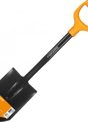 Універсальна лопата саперна для копа 80 см fiskars "solid" (1014809/131417) ресорна сталь