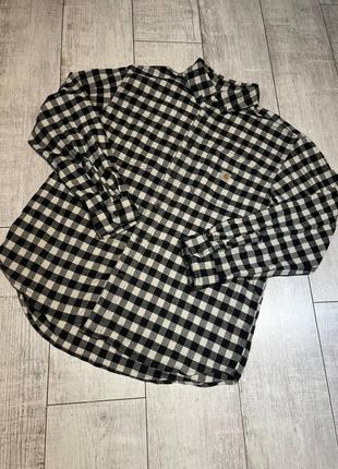 Мужская плотная рубашка в клетку carhartt rugged flex