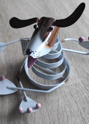 Дизайнерская фигурка собака собачка dog spiral spring