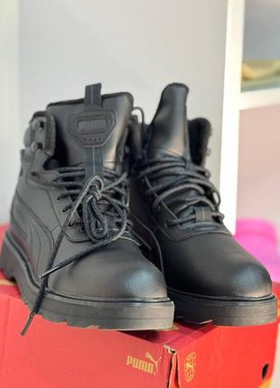 Мужские кожаные сапоги puma