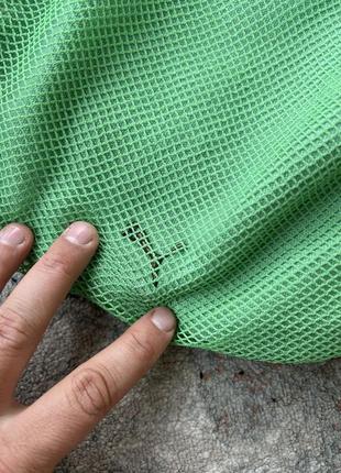 Сумка puma винтажная, зеленая сумка в сетку puma, сумка на плечо