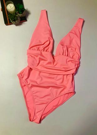 Яскравий суцільний купальник asos 75e 75f