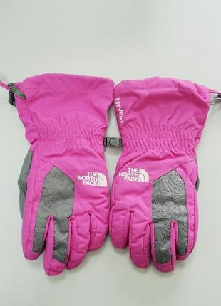 The north face теплі зимові лижні рукавички дівчинці 9-10-11 л 134-140-146 см