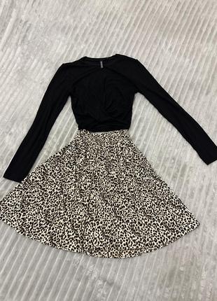 Юбка леопард s/m