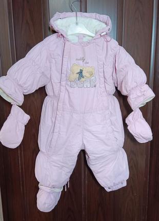 Комбинезон для девочки, размер,74-80, носили до 86