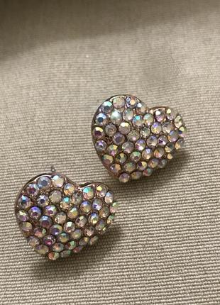 Серьги из кристаллы аб 1.8*1.8