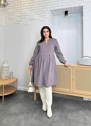 Вельветова сукня