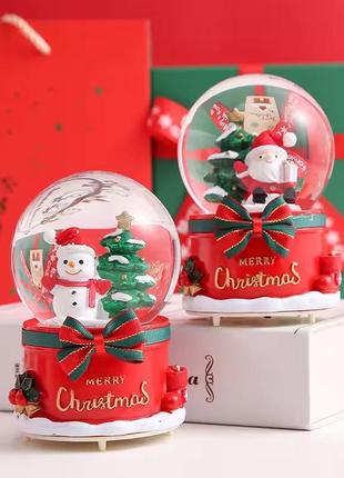 Снежный шар музыкальный merry christmas