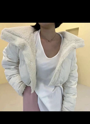 Куртка дубленка тренд тедди