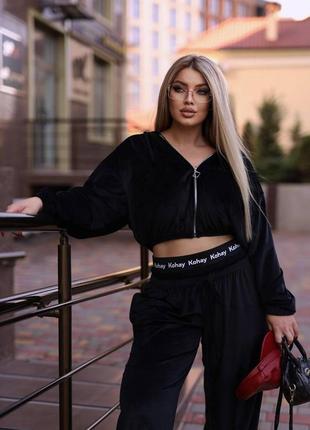 Жіночий спортивний костюм велюр2 фото