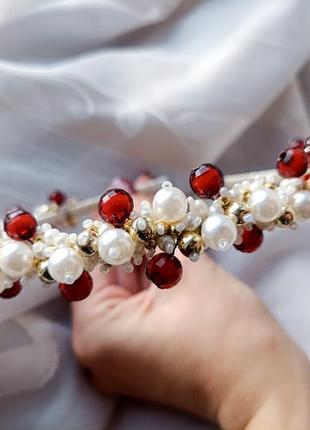Обруч с жемчужинками