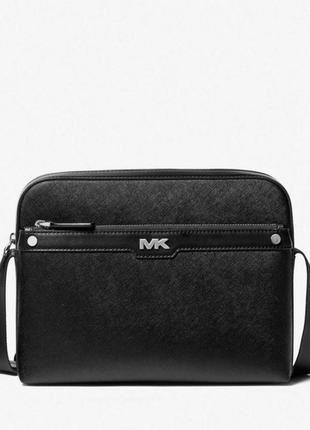 Чоловічий шкіряний рюкзак кросбаді michael kors, оригінал.
