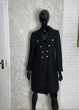 Удлиненный пиджак пальто zara, l