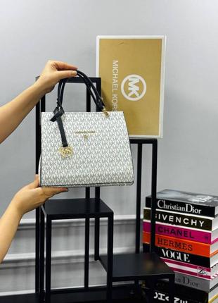 Сумка белая женская michael kors клатч  майкл корс кросс-боди