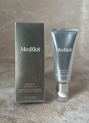 Medik8 - crystal retinal 3 - крестал ретиналь - ночная сыворотка со стабильным ретиналом 0.03%, 30 ml
