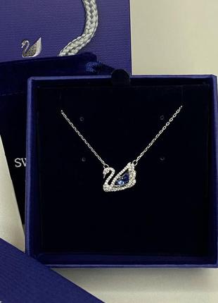 Кулон swarovski swan з фірмовим пакуванням