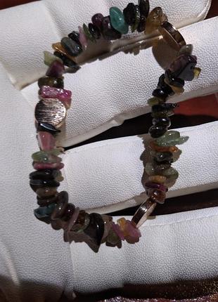 Браслет. турмалин.