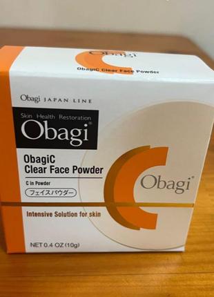 Прозрачная рассыпчатая пудра с витамином с obagi c, япония