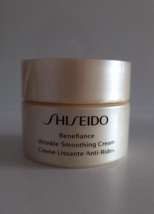 Shiseido benefiance wrinkle smoothing cream крем для обличчя 30мл.