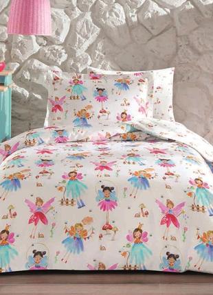 Підліткова постільна білизна tivolyo home barbie girls делюксатин полуторний
