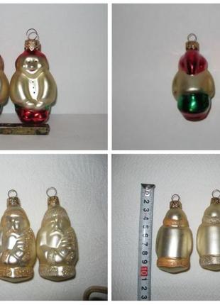 Елочная ёлочная игрушка дед мороз гном гдр времён ссср