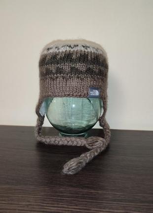 Винтажная шерстяная детская шапка the north face