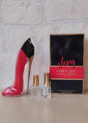 Very good girl carolina herrera, парфумована вода для жінок, оригінал, розпив