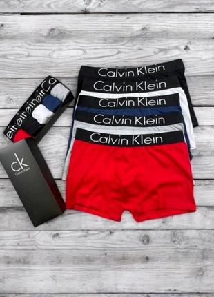 Труси боксери чоловічі, нижня білизна calvin klein 5 шт в коробці.
