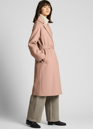 Uniqlo пальто с шерстью3 фото