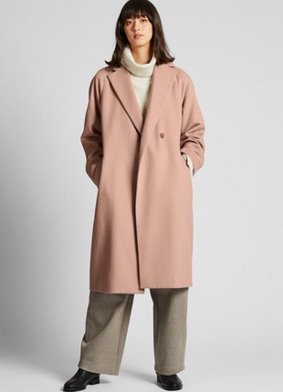Uniqlo пальто с шерстью4 фото