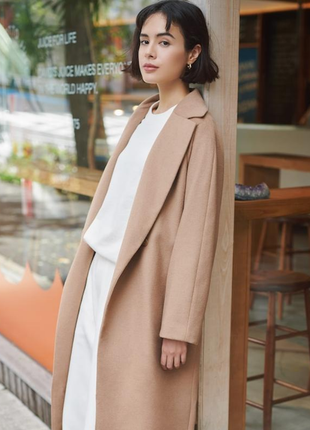 Uniqlo пальто с шерстью5 фото