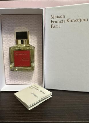 Maison francis kurkdjian baccarat rouge 540
