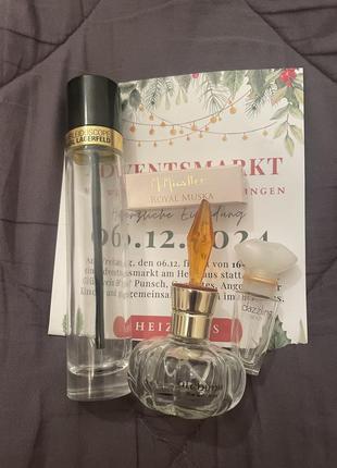 Лот пустых флаконов alchimie, dazzling estée lauder, karleidoskope karl lagerfeld, micallef