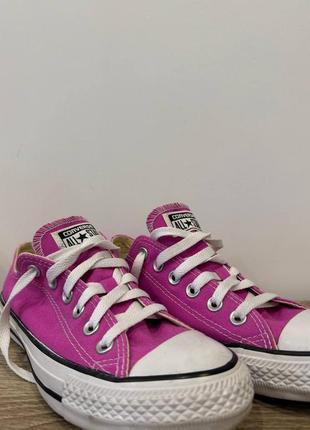 Розовые кеды converse