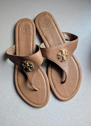 Шльопанці сандалі босоніжки tory burch (7/37-38) нові з натур.шкіри оригінал жіночі
