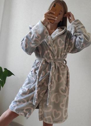 М'який затишний халатик з капюшоном