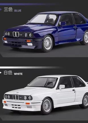 Машинка бмв металлическая модель
bmw m3 1988 (e30) масштаб 1/21