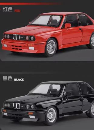 Машинка бмв,металлическая модель bmw m3 1988 (e30) масштаб 1/21